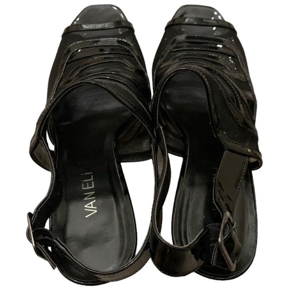 Vaneli size 8.5M mesh sheer NYE Vero Cuoio Emo goth whimsigoth granny peep toe - Picture 9 of 12